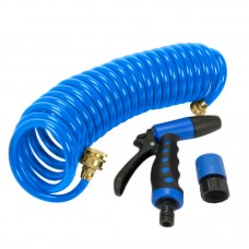7.6 METER COILED HOSE & TRIGGER NOZZLE